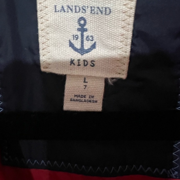 Lands' End Kids Navy Puffer Vest - Picture 3 of 5